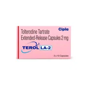 Terol LA 2 Mg Capsule ER Box/Carton showing the Front face