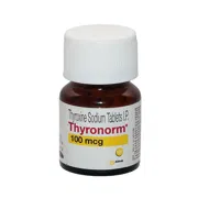 Thyronorm 100 Mcg Bottle showing the Front face.