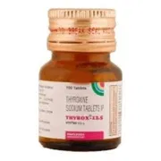 Thyrox 12.5 Tablet Bottle showing the Front face.