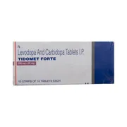Tidomet Forte Tablet Box/Carton showing the Front face.