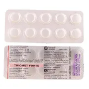 Tidomet Forte Tablet Blister Pack showing the Front face.
