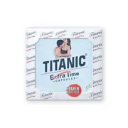 Titanic Extra Time Capsule Box/Carton showing the Front face.