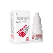 Tobacin 5 ml Box + Eye Drops Bottle Showing the Front face