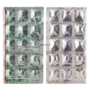 Tonact 20 Tablet Blister Pack showing the Front face.