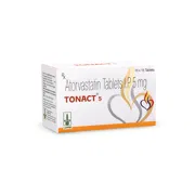 Tonact 5 Tablet Box/Carton showing the Left face