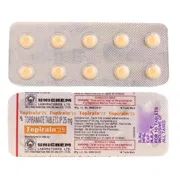 Topirain 25 Mg Tablet Blister Pack showing the Front and Back face.