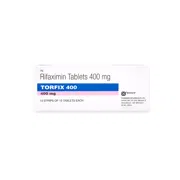 Torfix 400 Mg Tablet Box/Carton showing the Front face