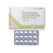Uribid Tablet Box/Carton + Blister Pack showing the Front face.