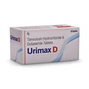 Urimax D Tablet MR Box/Carton showing the Front face.
