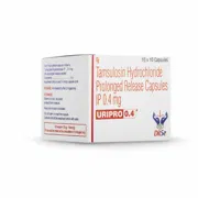 Uripro 0.4 Capsule PR Box/Carton showing the Front face.