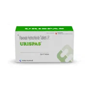 Urispas 200 Mg Tablet Box/Carton showing the Front face.