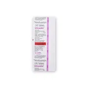 Utirantin 100 Mg Tablet Strip showing the Back face