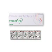 Valent 160 Tablet Box/Carton + Blister Pack showing the Front face.