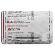 Valgan 450 Mg Tablet Blister Pack showing the Back face.