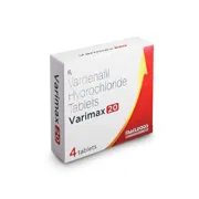 Varimax 20 Tablet Box/Carton showing the Front face.