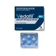 Vedafil 100mg Tablets pack