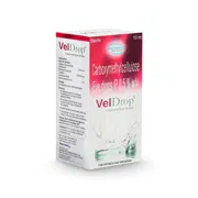 Veldrop 10 ml eye drops Box/Carton showing the Front face.