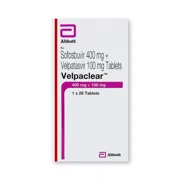 Velpaclear Tablet Box/Carton showing the Front face.