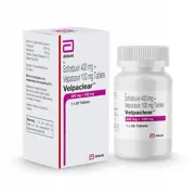 Velpaclear Tablet Box/Carton + Bottle showing the Front face.