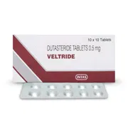 Veltride 0.5 Mg Tablets Box/Carton + Blister Pack showing the Front face.