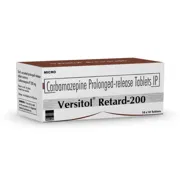 Versitol Retard 200 Tablet PR Box/Carton showing the Front face.