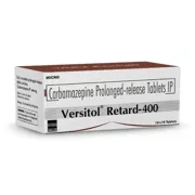 Versitol Retard 400 Tablet PR Box/Carton showing the Front face.