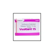 Vesigard 15 Mg Box/Carton showing the Front face.