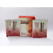 Victor Jelly Box/Carton + Sachet showing the Front/Back face.