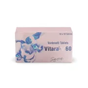 Vitara- V 60 Tablet Box/Carton showing the Front face.