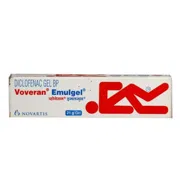 Voveran Gel 1% (21gm) Box/Carton showing the Front face.