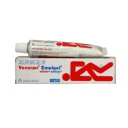Voveran Gel 1% (21gm) Tube + Box/Carton showing the Front face.