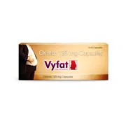 Vyfat 120 Mg Capsule Box/Carton showing the Front face