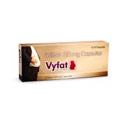 Vyfat 120 Mg Capsule Box/Carton showing the Left face