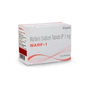 Warf 1 Mg Tablet Box/Carton showing the Front face.