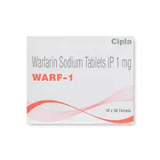 Warf 1 Mg Tablet Box/Carton showing the Front face.