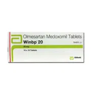 Winbp 20 Tablet Box/Carton showing the Front face.