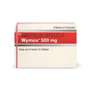 Wymox 500 Mg Capsule Box/Carton showing the Front face.