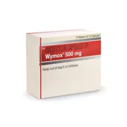 Wymox 500 Mg Capsule Box/Carton showing the Front face.