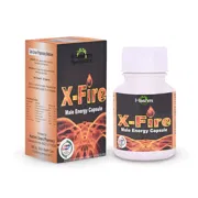 X-Fire Male Energy Capsule Box/Carton + Bottle showing the Front face.