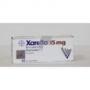 Xarelto 15 Mg Tablet FC Box/Carton showing the Front face.