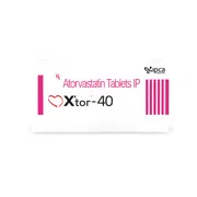 Xtor 40 Tablet Box/Carton showing the Front face