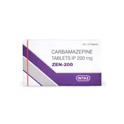 ZEN 200 Tablet Box/Carton showing the Front face