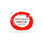Zendol 200 Mg Capsule Box Showing the Front face
