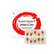 Zendol 200 Mg Capsule Box + Blister Pack Showing the Front face