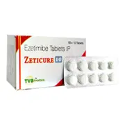 Zeticure 10 Tablet pack and strip front view.