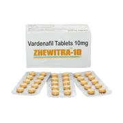 Zhewitra 10 Mg pack and strip front view.
