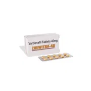 Zhewitra 40 Mg pack and strip front view.