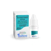 Zincoren 10 ml Box + Eye Drops Bottle Showing the Front face