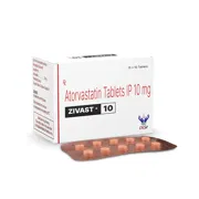 Zivast 10 Tablet pack and strip front view.