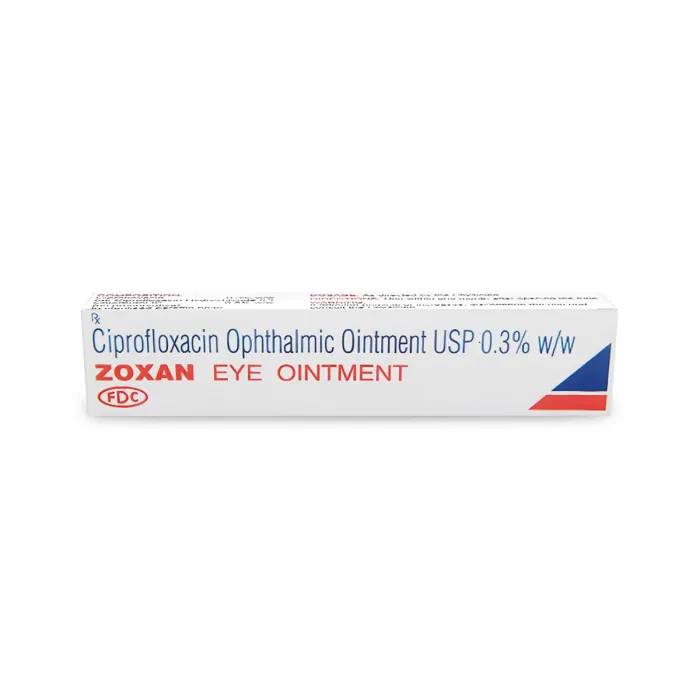 Zoxan 5 gm Tube Showing the Front face